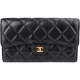 Chanel Quilted Lambskin Classic Flap Wallet