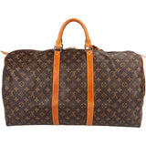 Louis Vuitton Monogram Canvas Keepall 55 Travel Bag