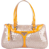 Prada Multicolor Sequin Patent Leather Mini Handbag