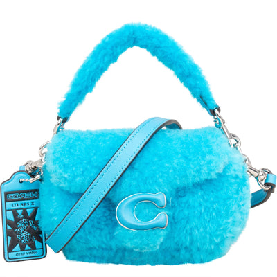 Coach Shearling Limited Lil Nas X Edition Micro Tabby Crossbody Handbag