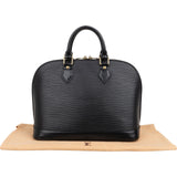 Louis Vuitton Noir Epi Leather Alma PM Handbag