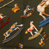 Hermès Cheval à roulettes Silk Carre 90 Scarf Tuch