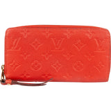 Louis Vuitton Leather Monogram Empreinte Zippy Wallet