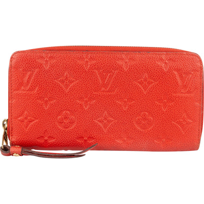 Louis Vuitton Leather Monogram Empreinte Zippy Wallet