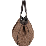 Gucci Monogram GG Cotton Sukey Hobo Handbag