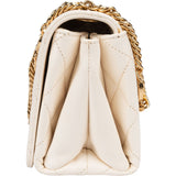 Chanel Quilted Lambskin Single Flap Chain Charms Single Flap Crossbody Handbag
