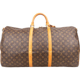 Louis Vuitton Monogram Canvas Keepall 60 Bandoulière Travel Bag