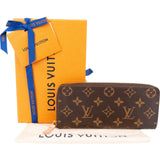 Louis Vuitton Monogram Canvas Long Zippy Clemence Wallet
