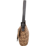 Fendi Monogram Zucca Canvas Baguette Shoulder Bag