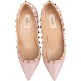 Valentino Pink Grained Calfskin Rockstud Pumps (38,5)