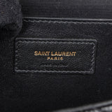 Saint Laurent Grain De Poudre Embossed Leather Envelope Crossbody Bag
