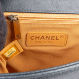 Chanel Quilted Metallic Lambskin Large Boy New Medium Crossbody Bag