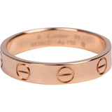 Cartier Au 750 Rosegold LOVE Wedding Band Ring (#51)