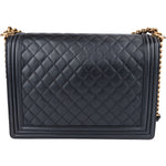 Chanel Quilted Leather Boy Single Flap Crossbody Bag - vintageandkickz