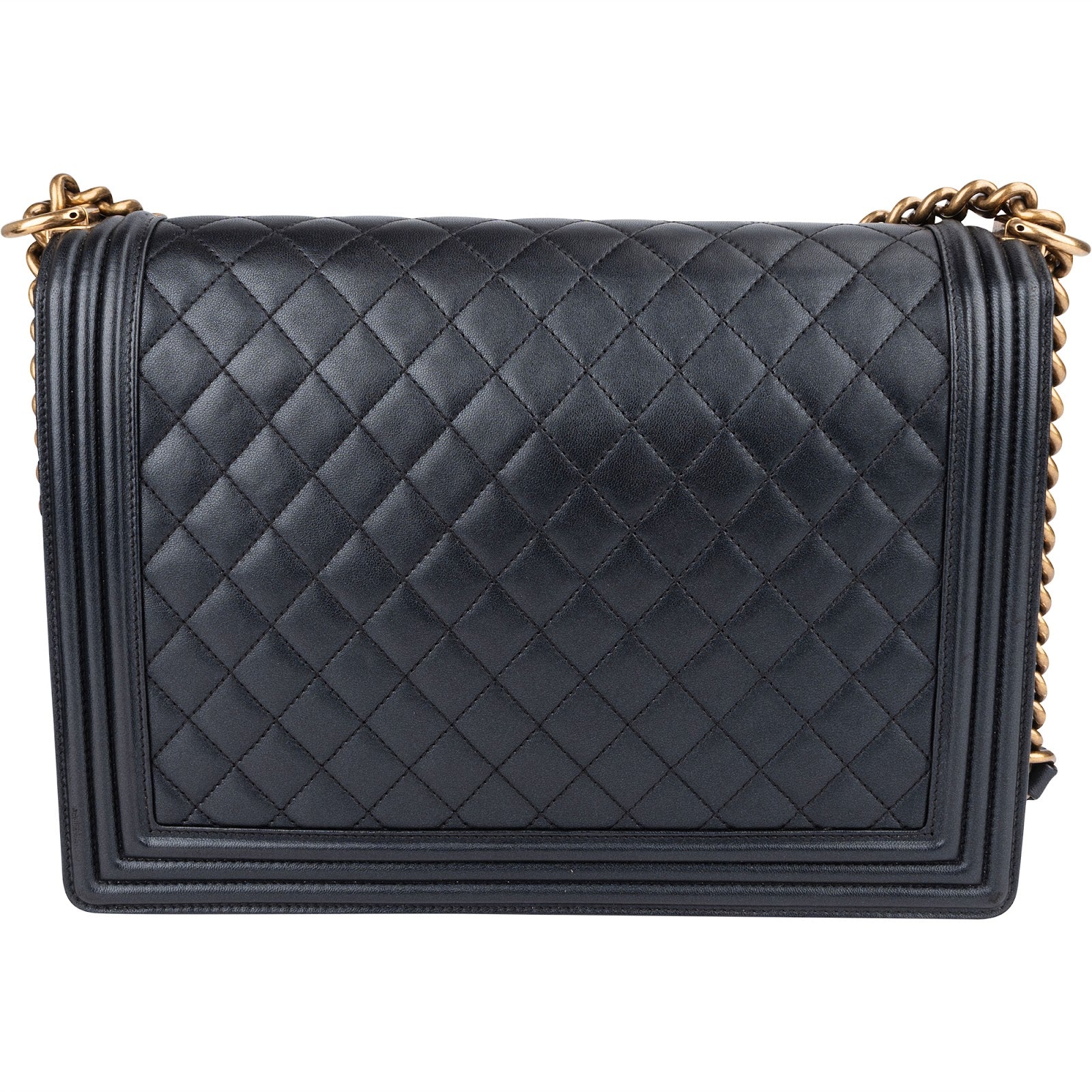 Chanel Quilted Leather Boy Single Flap Crossbody Bag - vintageandkickz