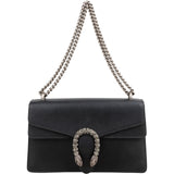 Gucci Grained Leather Crystal Dionysus Shoulder Bag