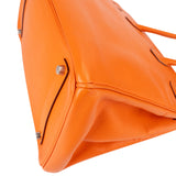 Hermès Orange H Epsom Leather Palladium Birkin 35 Handbag