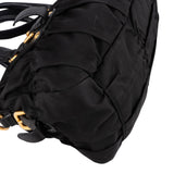 Prada Black Tessuto Gauffre Satchel Handbag