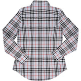 Burberry Light Blue Checked Button-Down Blouse (IT40 / UK8)
