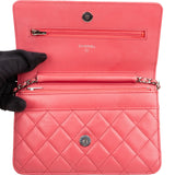 Chanel Quilted Lambskin Wallet On Chain Crossbody Bag