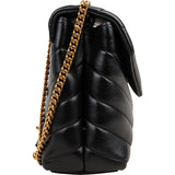Saint Laurent Quilted Leather Small Loulou Crossbody Bag
