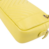 Chanel Quilted Lambskin Chevron V Bowling Camera Crossbody Bag