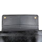 Prada Vernis Saffiano Leather Bow Wallet