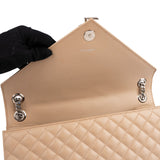 Yves Saint Laurent Grain De Poudre Matelassé Large Envelope Crossbody Bag