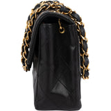 Chanel Quilted Lambskin Mini Rectangular 24K Gold Single Flap Crossbody Bag