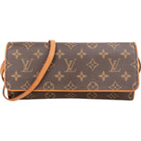 Louis Vuitton Monogram Canvas Pochette Twin Crossbody Bag