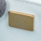 Chanel Quilted Lambskin Mini Single Flap Pearl Handle Crossbody Bag