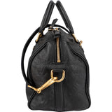 Louis Vuitton Noir Leather Monogram Empreinte Speedy 25 Bandoulière Handbag