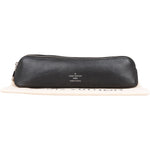 [🔄️B09 / F34] Louis Vuitton Canvas Monogram Black Leather Trousse Ronde Pencil Case - vintageandkickz