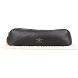 [🔄️B09 / F34] Louis Vuitton Canvas Monogram Black Leather Trousse Ronde Pencil Case - vintageandkickz