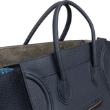 Céline Drummed Calfskin Phantom Handbag