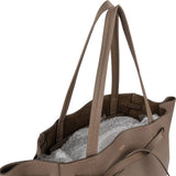 Celine Taupe Grained Calfskin Phantom Cabas Shoulder Bag