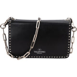 Valentino Garavani Rockstud Multi Pocket Double Flap Turnlock Crossbody Bag