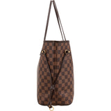 Louis Vuitton Monogram Damier Ebene Neverfull MM Shoulder Bag