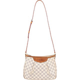 Louis Vuitton Monogram Damier Azur Siracusa PM Crossbody Bag