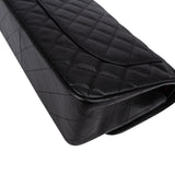 Chanel Quilted Caviar Leather Jumbo Double Flap Crossbody Bag