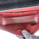 Chanel Quilted Caviar Leather Jumbo Double Flap Crossbody Bag