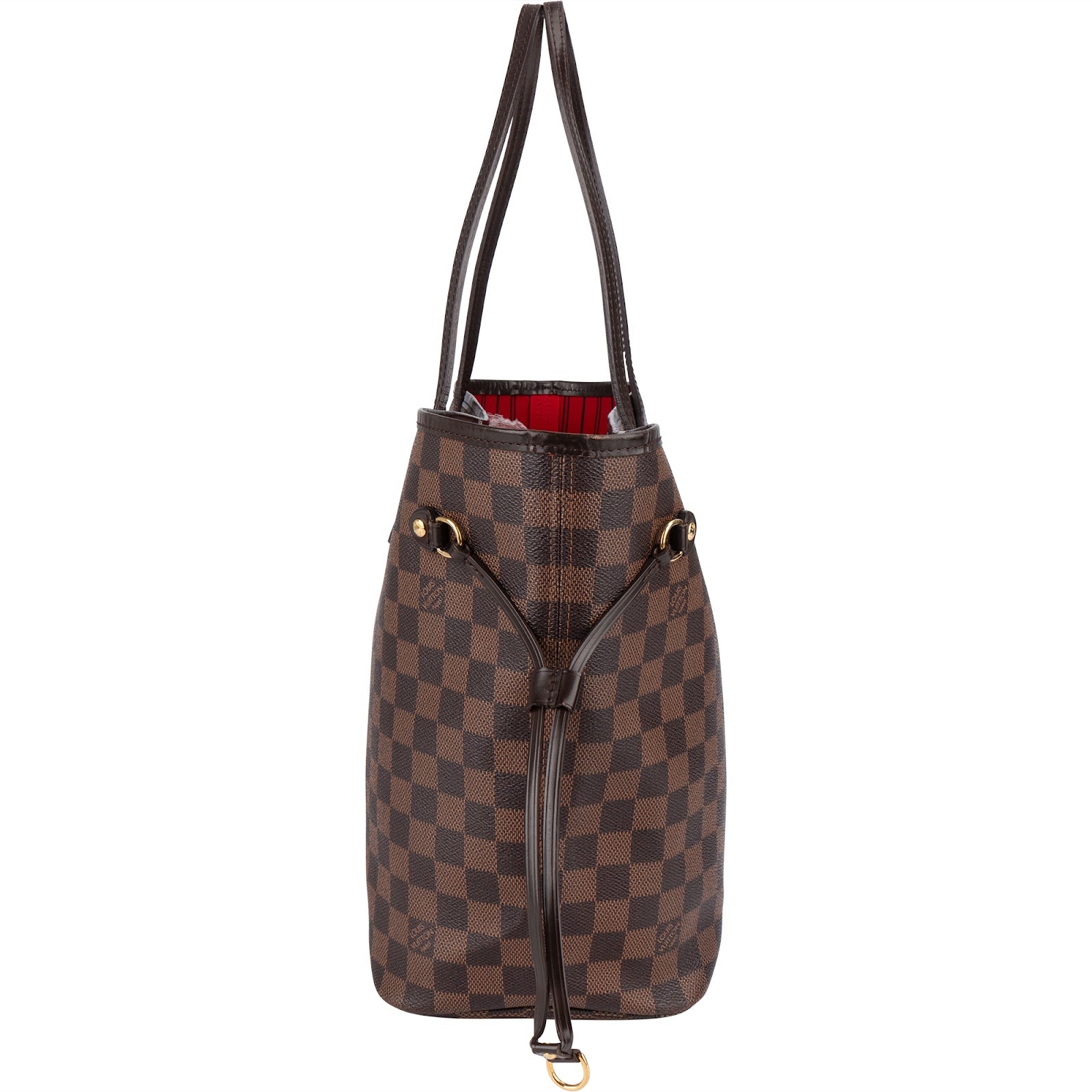 Louis Vuitton Monogram Damier Ebene Neverfull MM Shoulder Bag - vintageandkickz