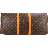 Louis Vuitton Monogram Canvas Keepall 55 Bandoulière Travel Bag