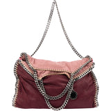 Stella McCartney Tricolor Shaggy Deer Falabella Fold Over Tote Handbag
