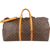 Louis Vuitton Monogram Canvas Keepall 60 Bandoulière Travel Bag