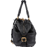 Chloé Studded Pebbled Leather Large Paddington Satchel Handbag