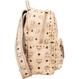 MCM Monogram Visetos Stark Studded Small Backpack