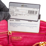 Prada Canapa Cotton Triangle Pouch Bag
