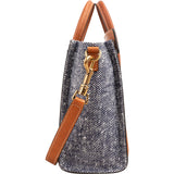 Celine Cotton & Leather Nano Luggage Handbag
