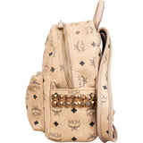 MCM Monogram Visetos Stark Side Studs Small Backpack